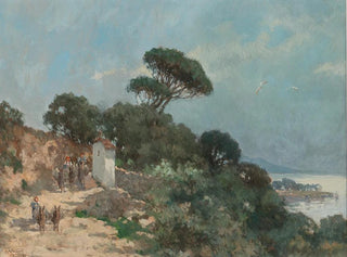 Landscape of the South with Donkeys - Desiderius Fangh — artwork view