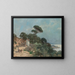 Landscape of the South with Donkeys - Desiderius Fangh — framed artwork on a wall