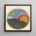 Reproduction of the painting Design of the Rising Sun Lantern - Anonymous