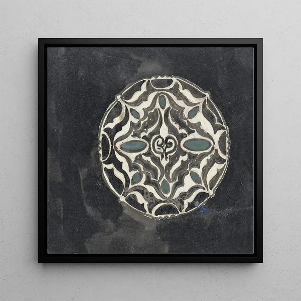 Design pour une broche - Carel Adolph Lion Cachet — framed artwork on a wall