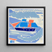 Design textile - Anonymous — framed artwork on a wall