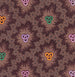 Textile design painting with clover knots framed by a honeycomb pattern intertwined with beads - Anonymous