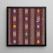 Textile with vertical ribbon stripes decorated with ovals flanked by pearls on a glitchy background - Anonymous