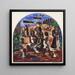 preparatory drawing for L'enseignement des Indiens - Cândido Portinari — wall display of the artwork