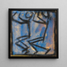 Two Figures - Egon Schiele — framed artwork on a wall