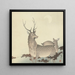 Two Deer - Ohara Koson — framed artwork on a wall