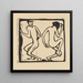 Two dancers - Christian Rohlfs — framed artwork on a wall