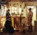 Two women visit the village artist to see the commissioned funeral cross - Christen Dalsgaard — artwork view