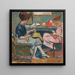 Two Young Women Sewing - Louis Valtat — framed artwork on a wall