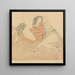 Two Young Girls on the Ground - Jules Pascin — framed artwork on a wall