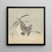 Two geese in flight - Ohara Koson — framed artwork on a wall