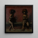 Two putti - Hans Von Mares — framed artwork on a wall