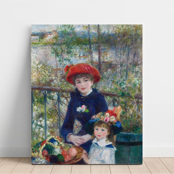 Reproduction of the painting of Two Sisters (On the Terrace) - Pierre-Auguste Renoir
