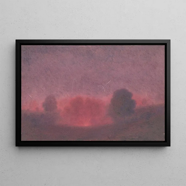 Doberd Painting, World War I scene - Dezider Czader — framed artwork on a wall