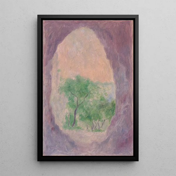 Landscape Painting I - Dezider Czader — framed artwork on a wall