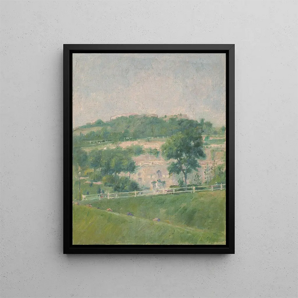 Landscape V Painting - Dezider Czader — framed artwork on a wall