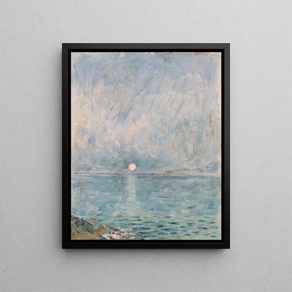 Marine Painting - Dezider Czader — framed artwork on a wall
