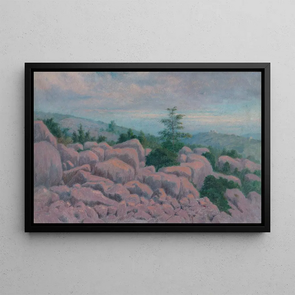 Skaly - Dezider Czader — framed artwork on a wall