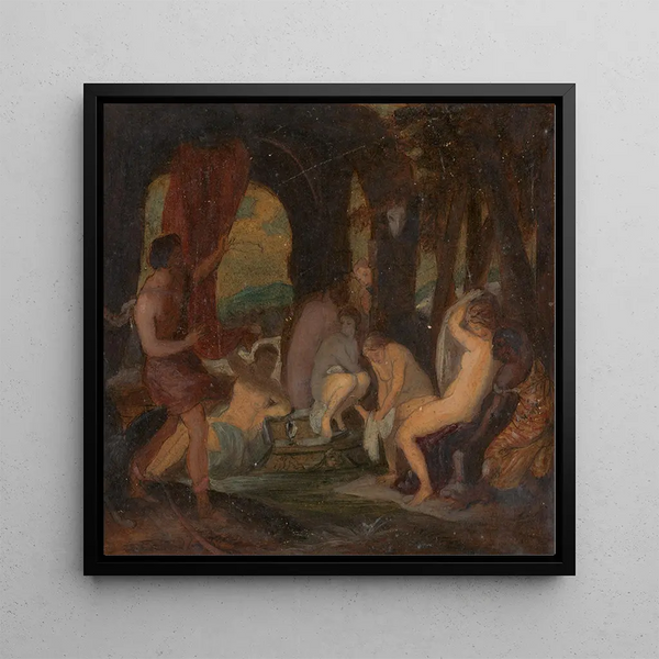 Diane et Actéon - Robert Smirke — framed artwork on a wall