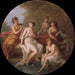 Diane et ses nymphes se baignant - Angelica Kauffmann — displayed in an interior