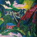 Die Klosterser Berge - Ernst Ludwig Kirchner — artwork view