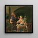 Die welke Rosenknopse - Rosalia Amon — framed artwork on a wall