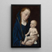 Virgin and Child Painting - Dieric Bouts — framed artwork on a wall