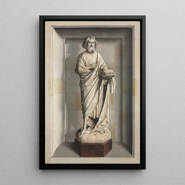 Saint Jean-Baptiste - Dieric Bouts — framed artwork on a wall