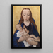 Virgin and Child - Dieric Bouts — framed artwork on a wall