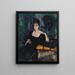 Portrait of a seated woman - Dietrich Wilhelm Alberts — framed artwork on a wall