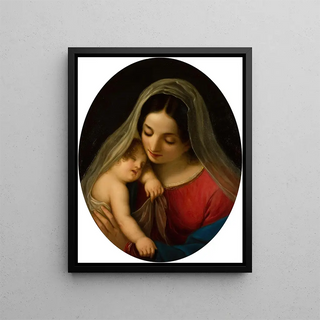 Virgin and Child - Diodato Massimo — framed artwork on a wall