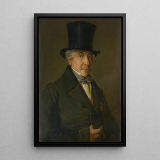 Portrait of Nikolaus Dold - Dionys Ganter — framed artwork on a wall