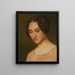 Portrait of the artist's woman - Dionys Ganter — framed artwork on a wall