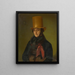 Portrait of Scholastika Rombach née Fehrenbach - Dionys Ganter — framed artwork on a wall