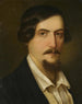 Self-portrait painting - Dionys Ganter — artwork view