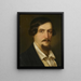 Self-portrait painting - Dionys Ganter — framed artwork on a wall