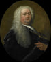 Portrait painting of Adriaen Paets, director of the Rotterdam Chamber of Commerce of the Dutch East India Company, elected in 1734 - Dionys van Nijmegen — artwork view