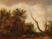 A wooded landscape with a shepherd and his flock - Dirck Dalens — artwork view