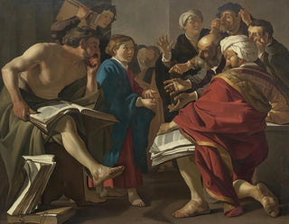 The Christ among the Doctors - Dirck van Baburen — artwork view