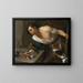 Narcisse contemplant son reflet - Dirck van Baburen — framed artwork on a wall