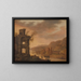 River landscape painting - Dirck Verhaert — framed artwork on a wall