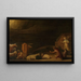 Annunciation to the Shepherds - Dirck Wijntrack — framed artwork on a wall
