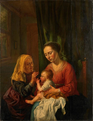 Virgin and Child with Saint Anne - Dirck van Hoogstraten — artwork view