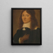 Portrait Painting of a Young Man - Dirk Druyf — framed artwork on a wall