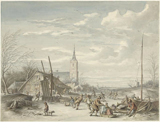 Winter Landscape Painting - Dirk Jan van der Laan — artwork view