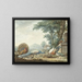 Cour de poules - Dirk Kuipers — framed artwork on a wall