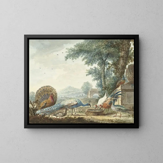Cour de poules - Dirk Kuipers — framed artwork on a wall