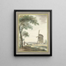 Landscape Painting with a Mill - Dirk Kuipers — framed artwork on a wall