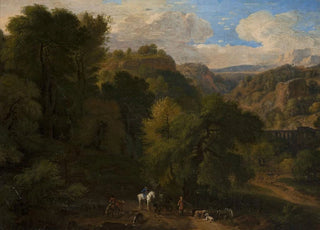 Dirk Maas - Landscape with a hunting scene.webp