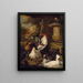 Birds with urn in a landscape - Dirk Valckenburg — framed artwork on a wall
